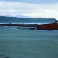 Popis: Národní park Chiloe, ztroskotalý tanker