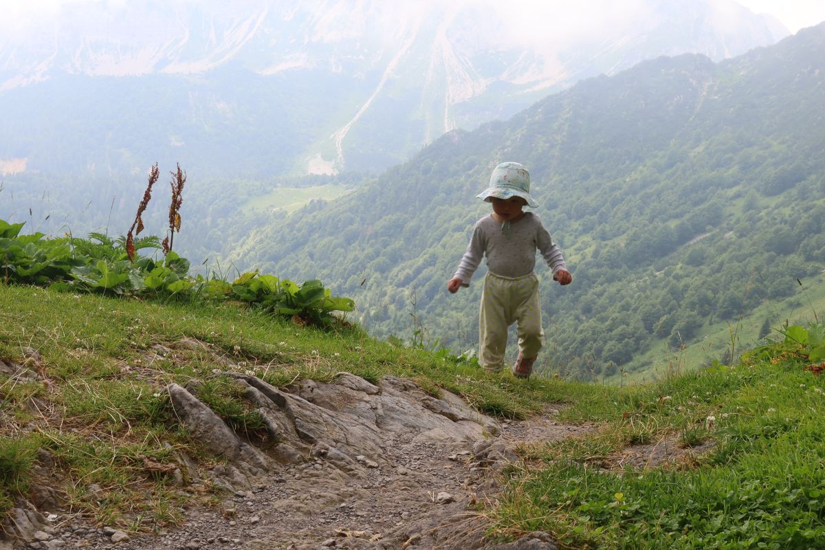 Výstup do sedla Laghi Gemelli