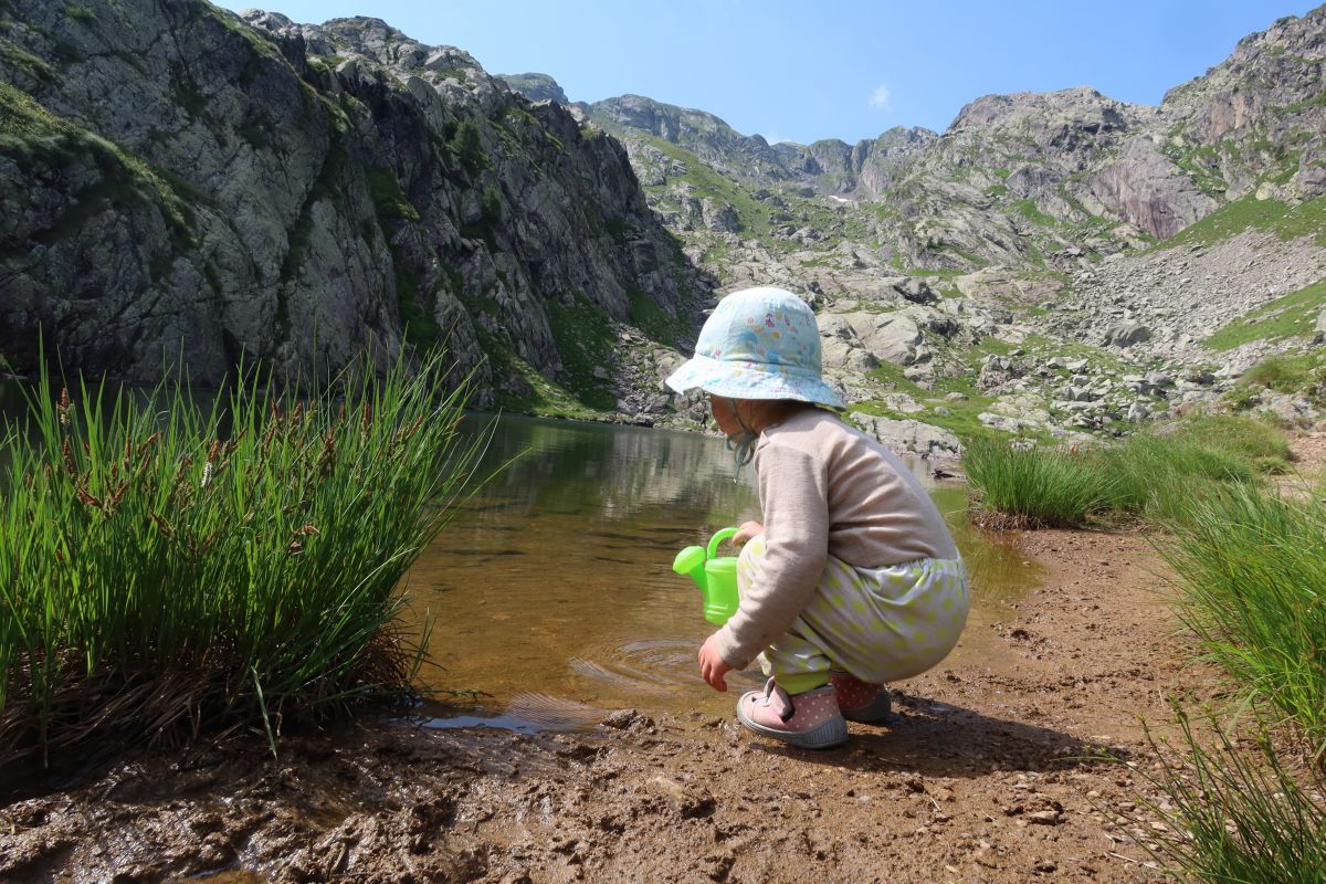 Lago Verrobio pod stejnojmenným sedlem